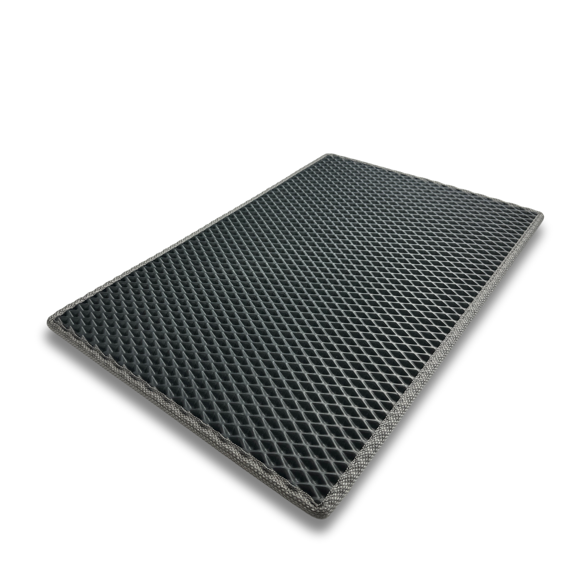 Schuhmatte Diamond Grau – nach Maß gefertigt