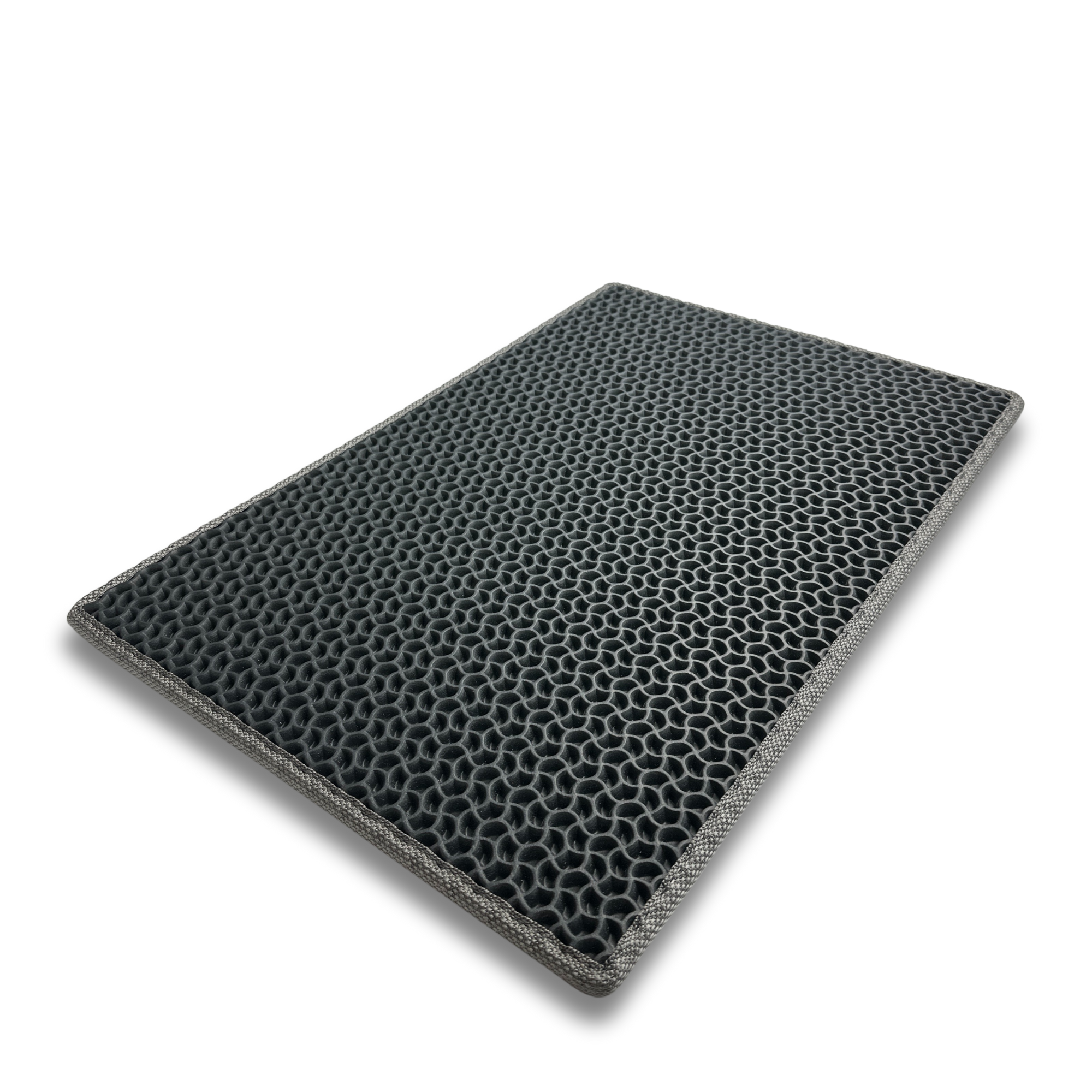 Schuhmatte Drop Grau – nach Maß gefertigt