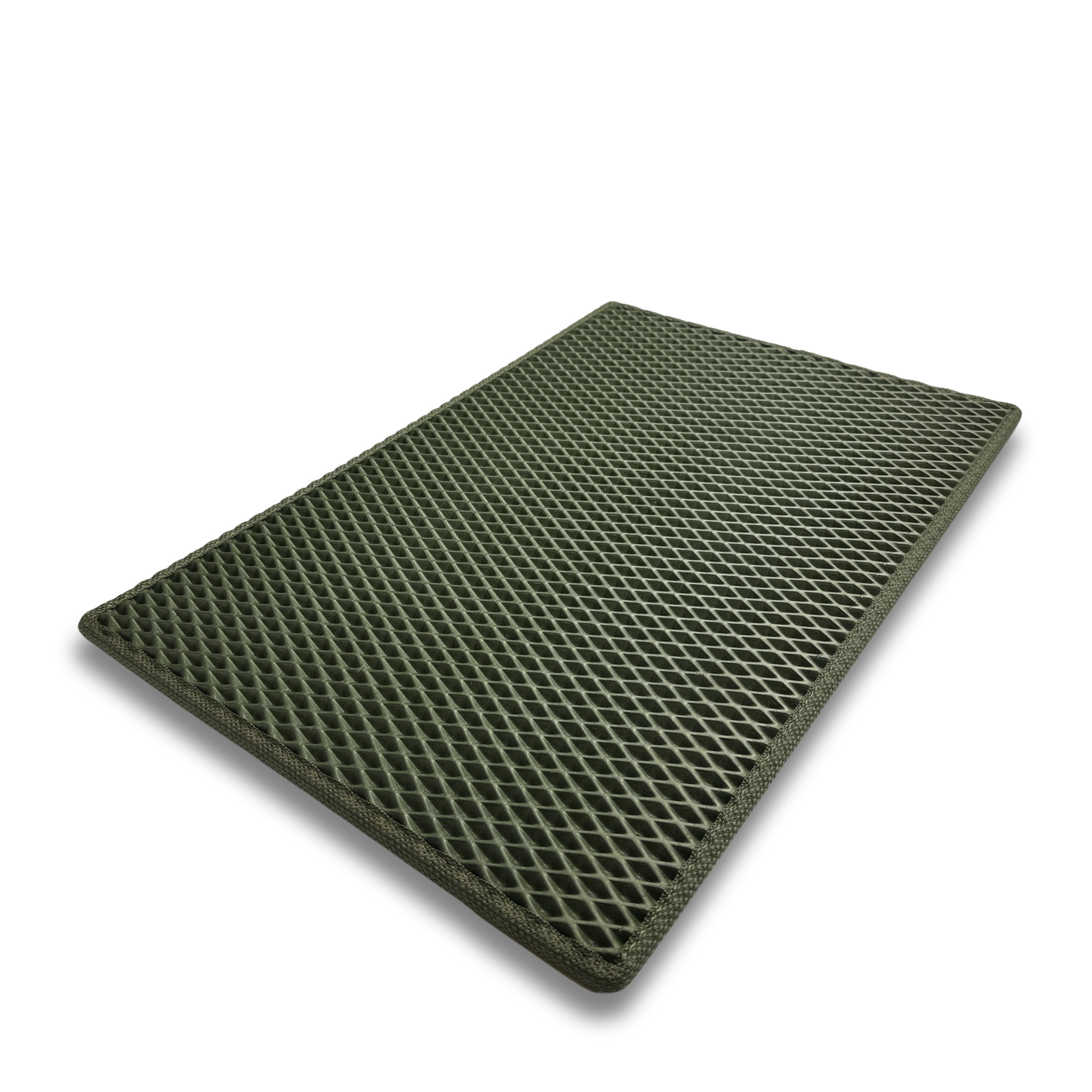 Schuhmatte Diamond Oliv – nach Maß gefertigt