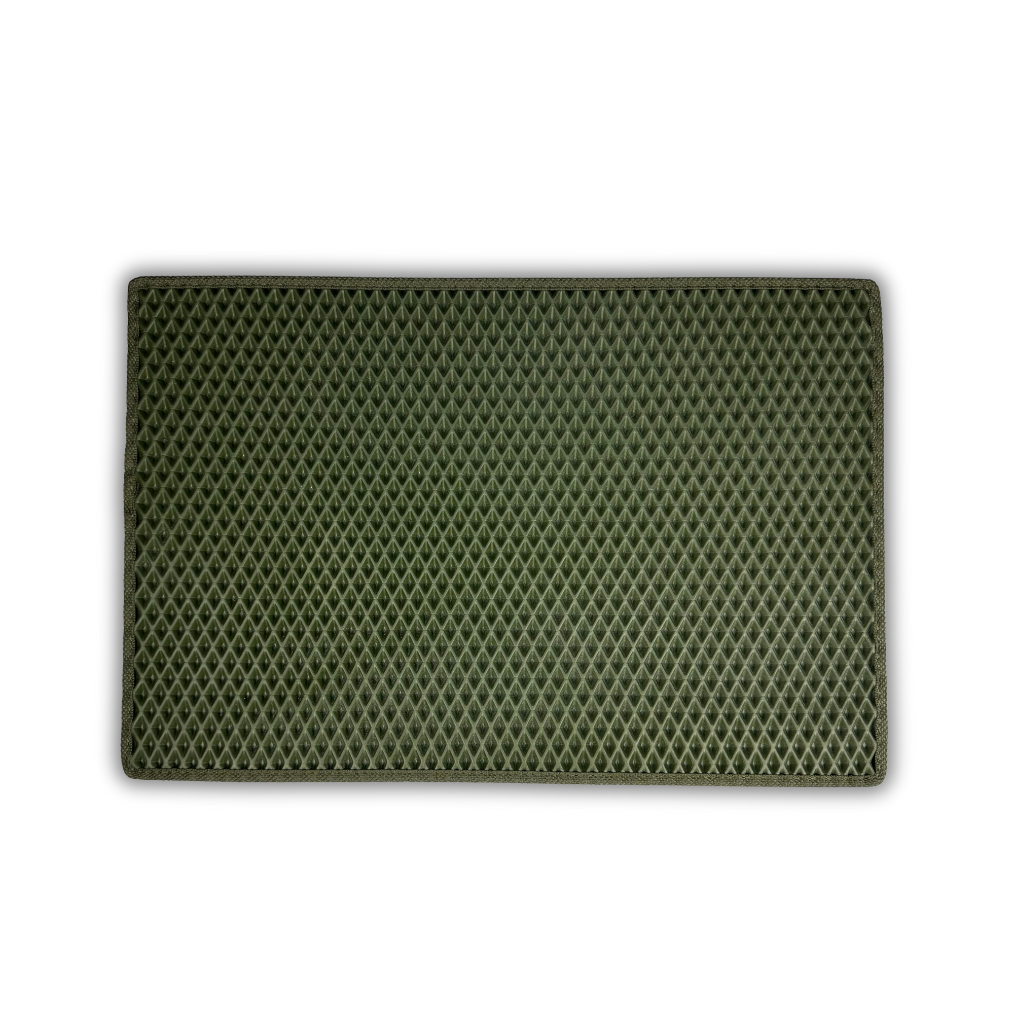 Schuhmatte Diamond Oliv – nach Maß gefertigt