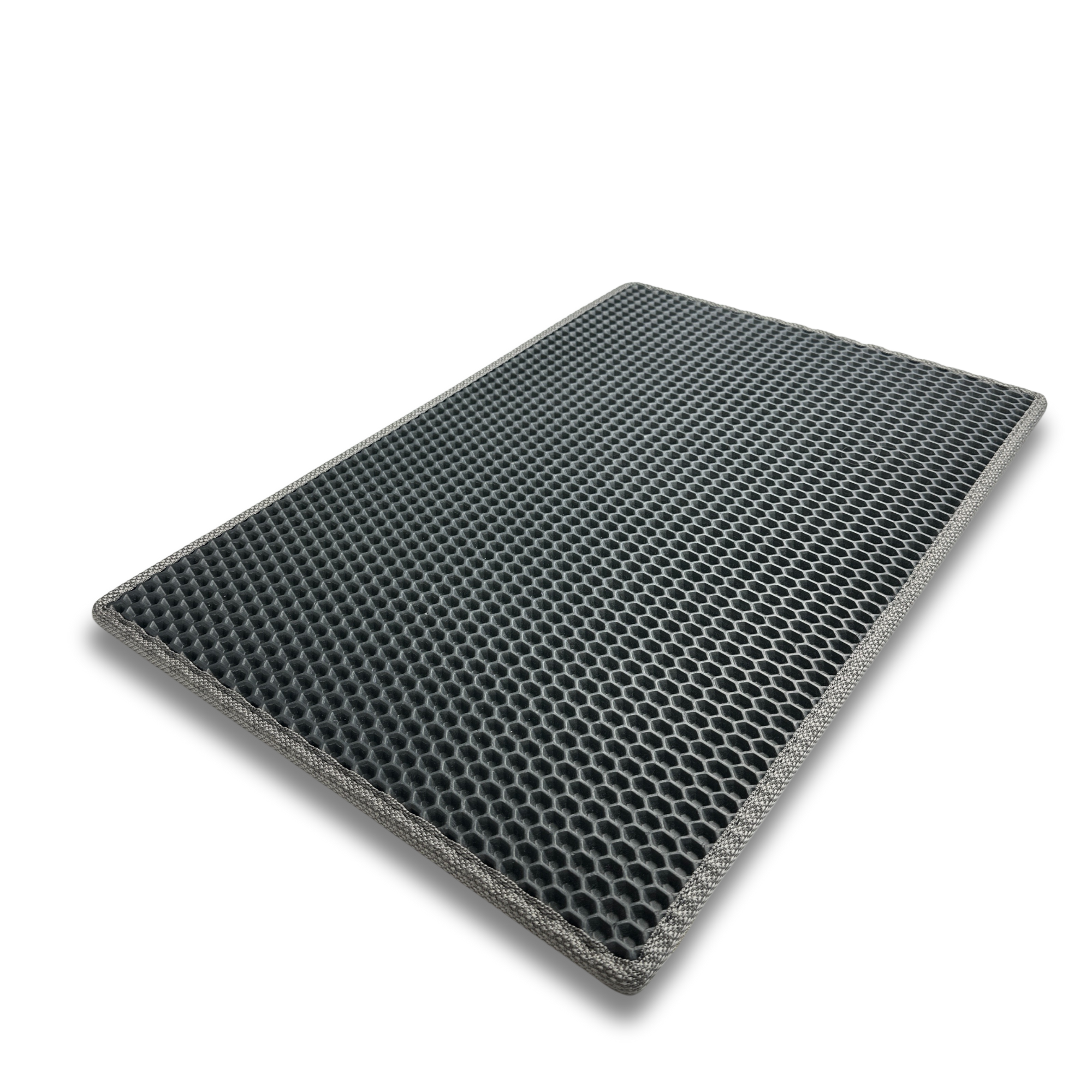 Schuhmatte Honeycomb Grau – nach Maß gefertigt