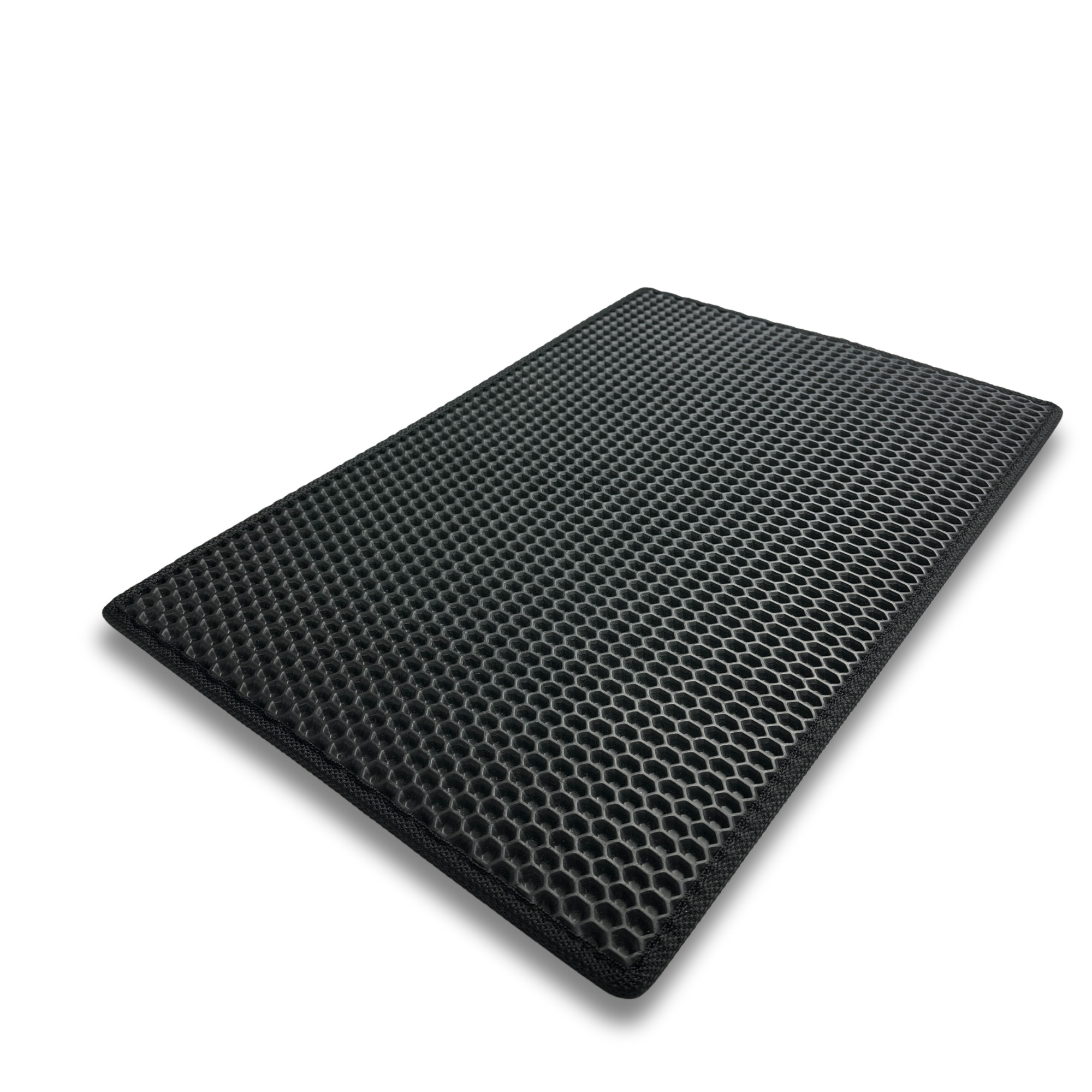 Schuhmatte Honeycomb Schwarz – nach Maß gefertigt